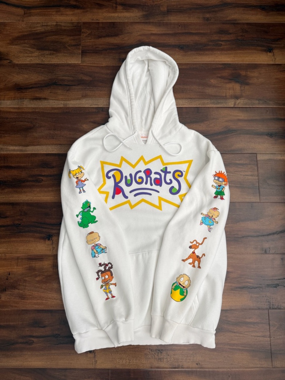 Nickelodeon “Rugrats” White Hoodie with Characters “Unisex”